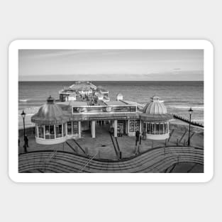 Cromer pier captured from above Sticker